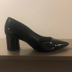 Black block heels